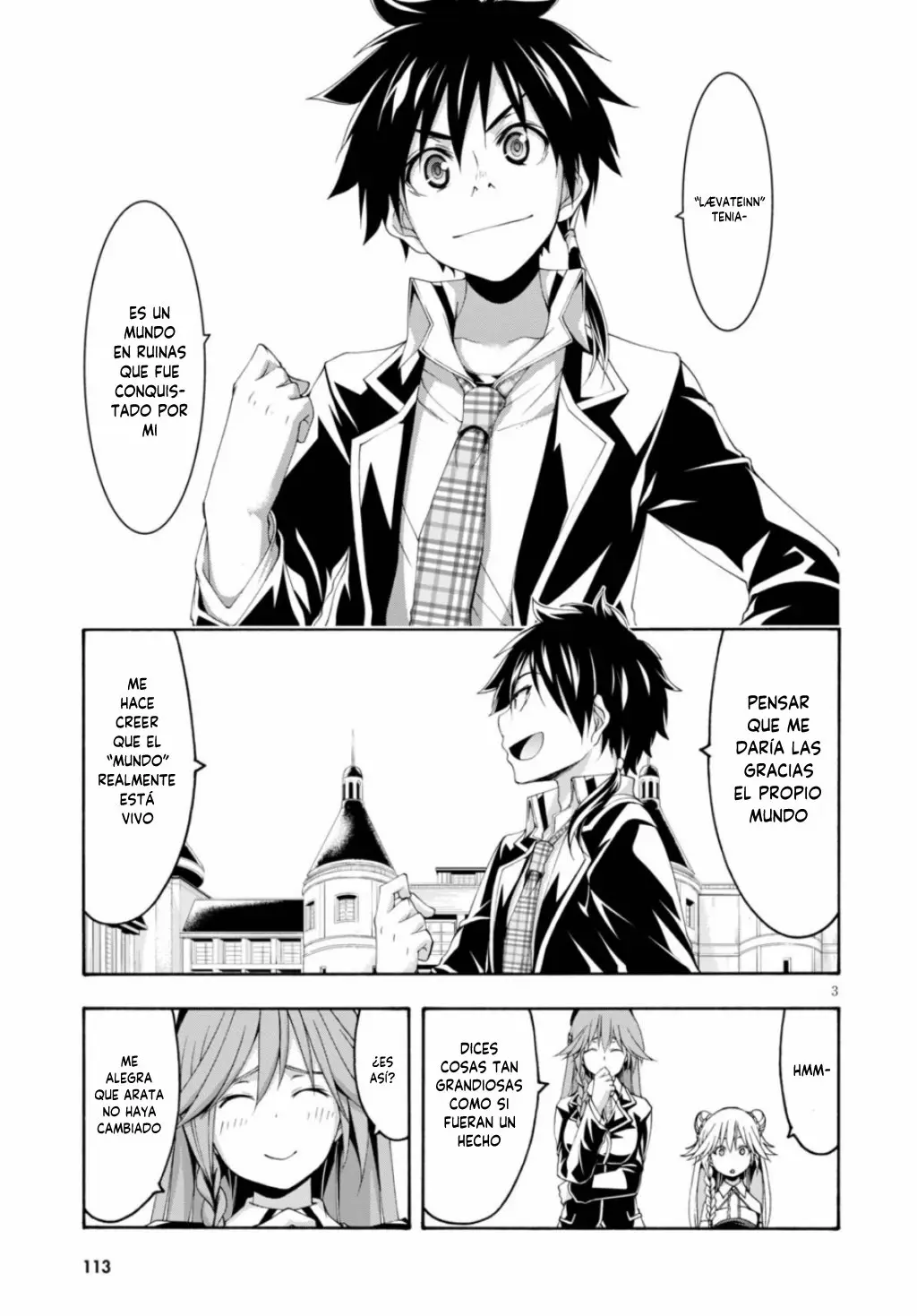 Trinity Seven: 7-Nin no Mahoutsukai capítulo 117 página 3
