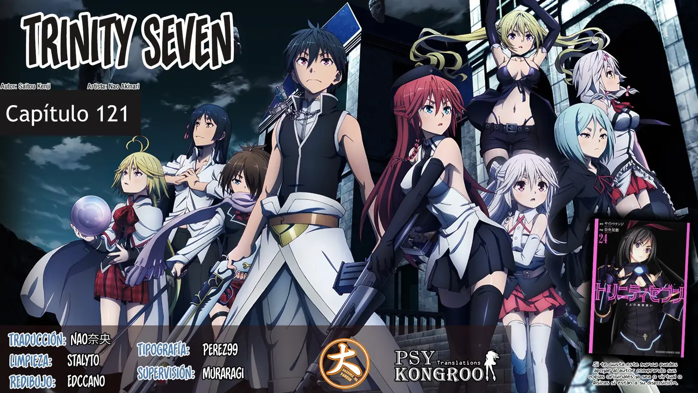 Trinity Seven: 7-Nin no Mahoutsukai capítulo 121 página 1