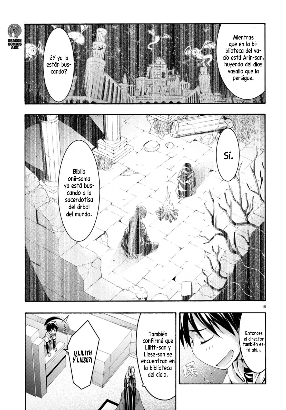 Trinity Seven: 7-Nin no Mahoutsukai capítulo 133 página 16