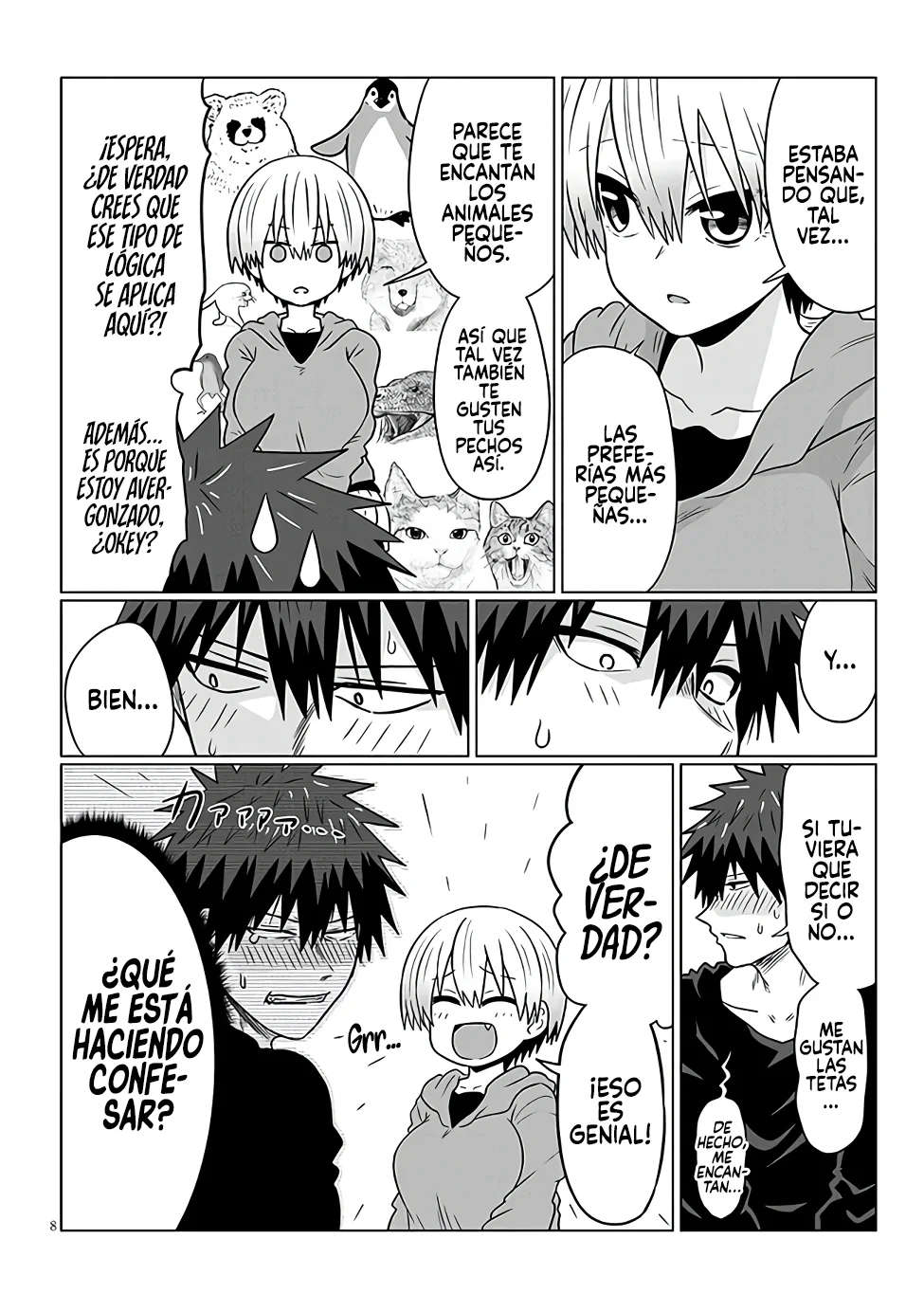 Uzaki-chan Wa Asobitai! capítulo 100 página 9