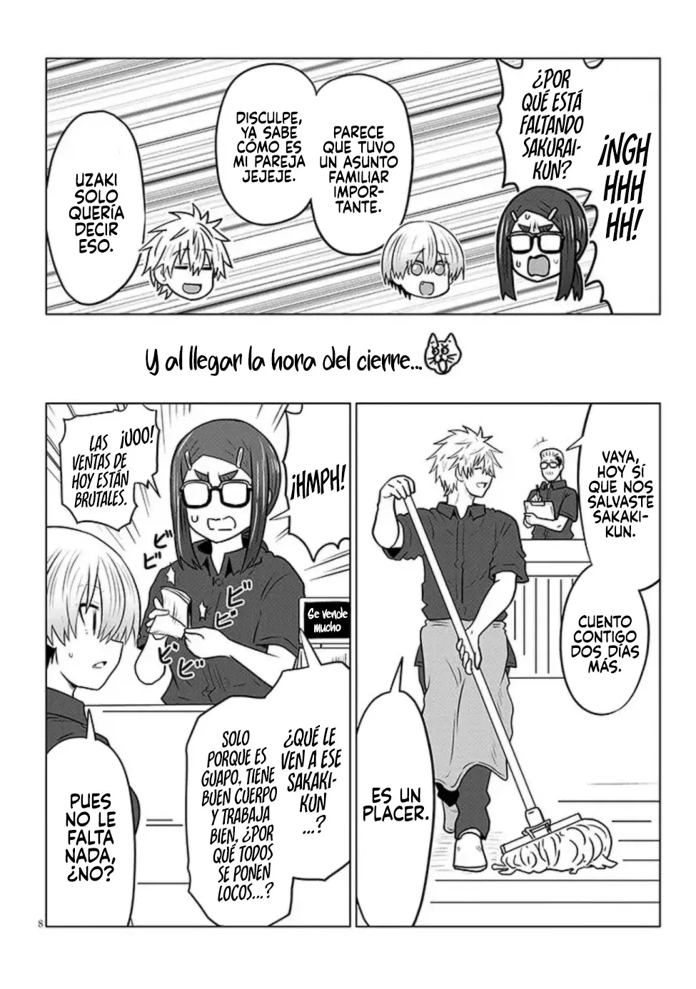 Uzaki-chan Wa Asobitai! capítulo 130 página 12