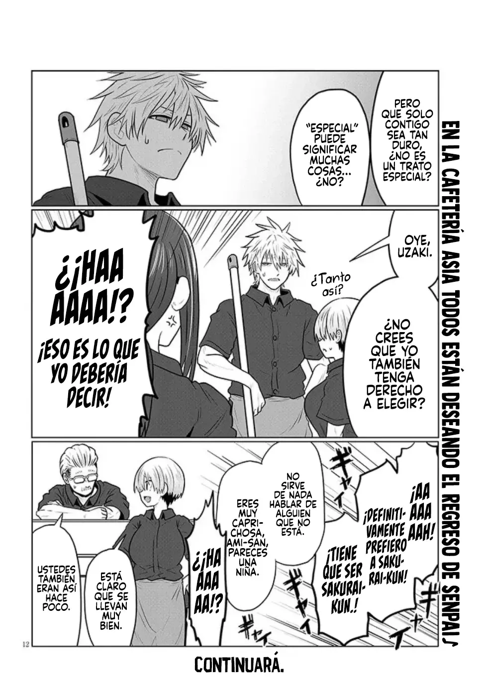 Uzaki-chan Wa Asobitai! capítulo 130 página 16