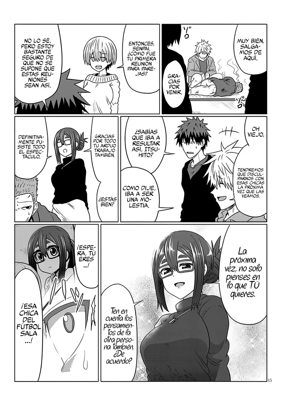 Uzaki-chan Wa Asobitai! capítulo 78 página 17
