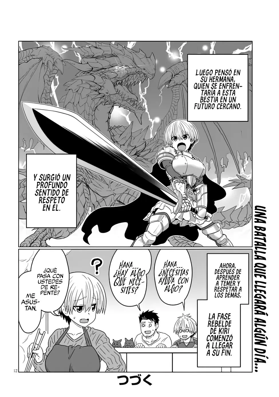 Uzaki-chan Wa Asobitai! capítulo 84 página 14