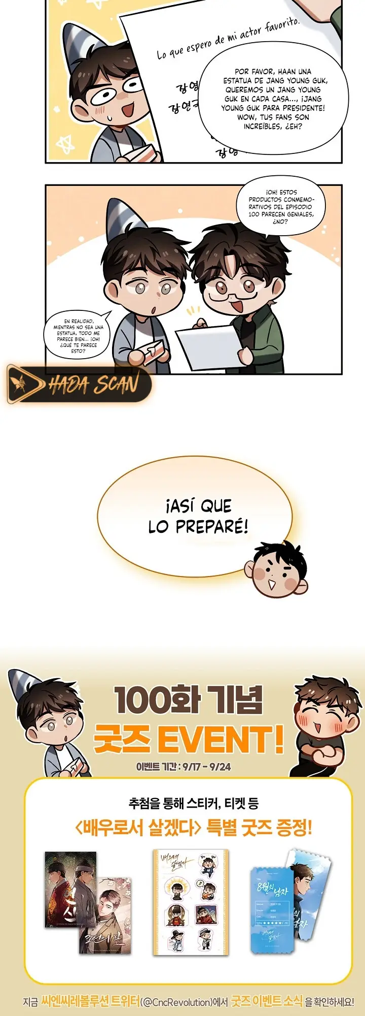 Voy a vivir como un actor capítulo 100 página 24