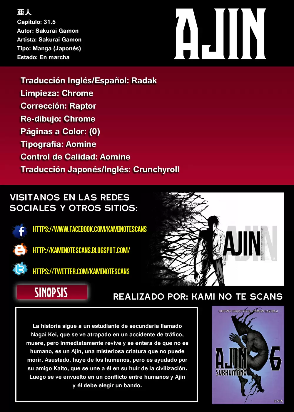 Ajin - Capítulo 31.5 - Página 1 - LectorTMOo