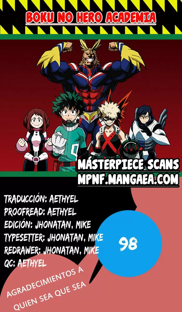 Boku No Hero Academia - Capítulo 100 - Página 1 - LectorTMOo