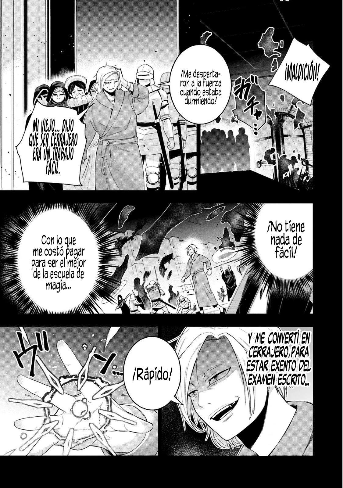 Era el cerrajero del palacio, pero me despidieron ahora El Señor demonio Encerrado se ha vuelto loco, pero ya es demasiado tarde, pues me voy a conquistar mazmorras con una aventurera de rango S capítulo 8 página 6