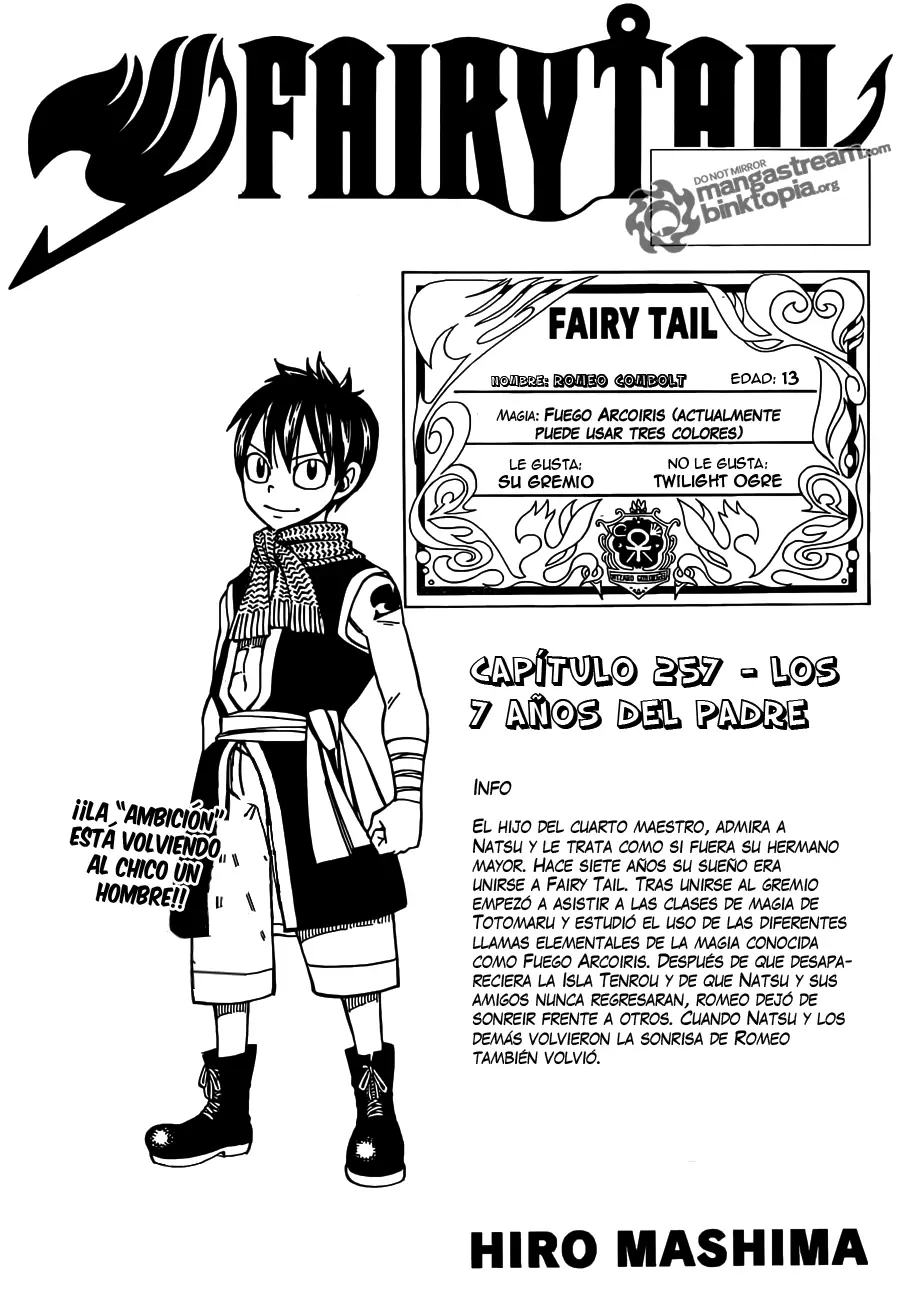 Fairy Tail - Capítulo 257 - Página 1 - LectorTMOo