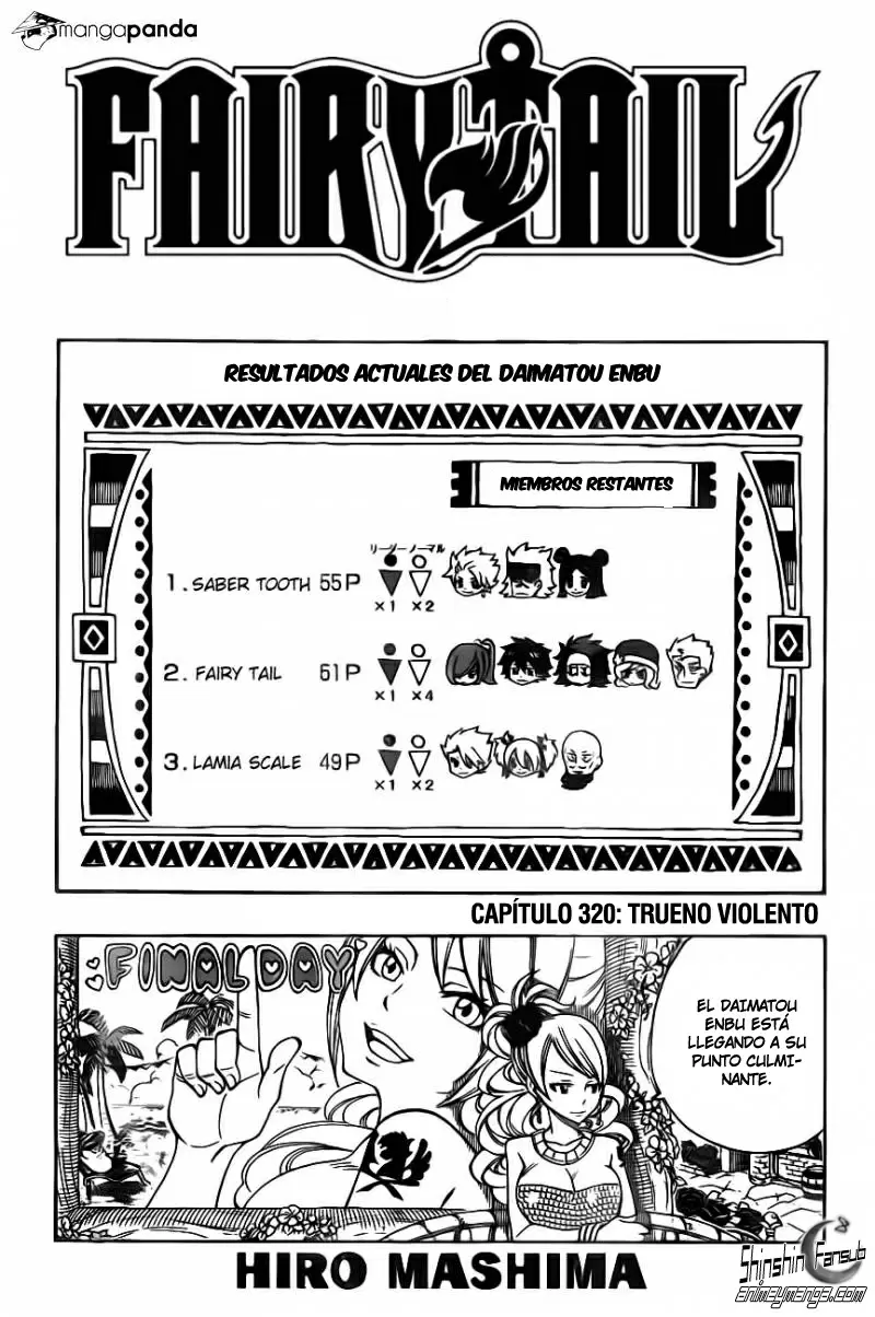 Fairy Tail - Capítulo 320 - Página 1 - LectorTMOo