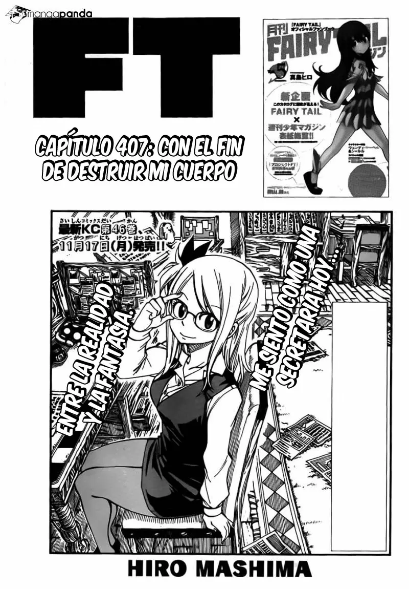 Fairy Tail - Capítulo 407 - Página 1 - LectorTMOo