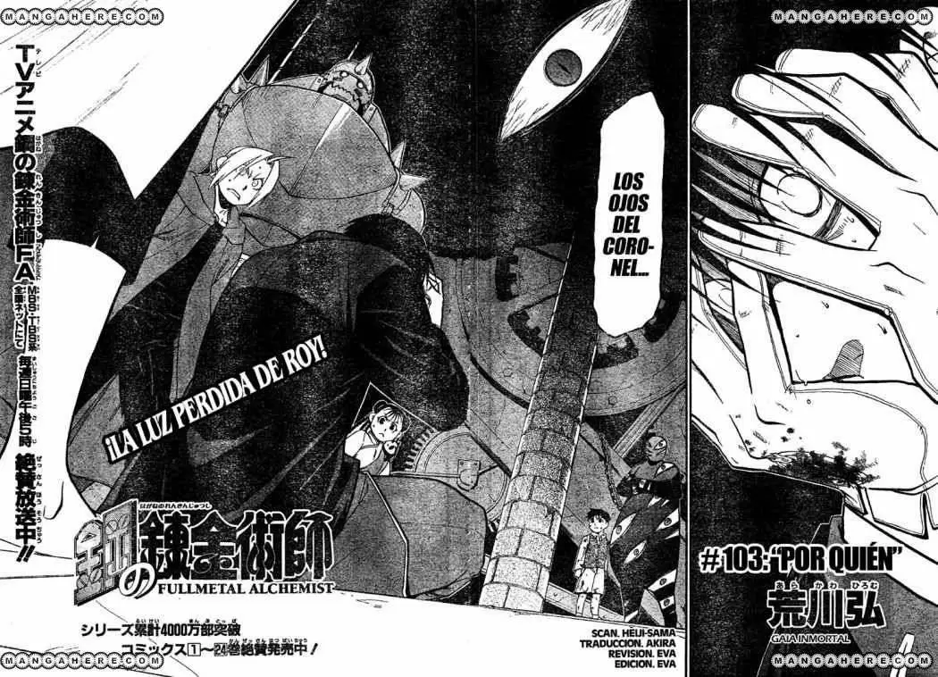 Full Metal Alchemist - Capítulo 103 - Página 4 - LectorTMOo