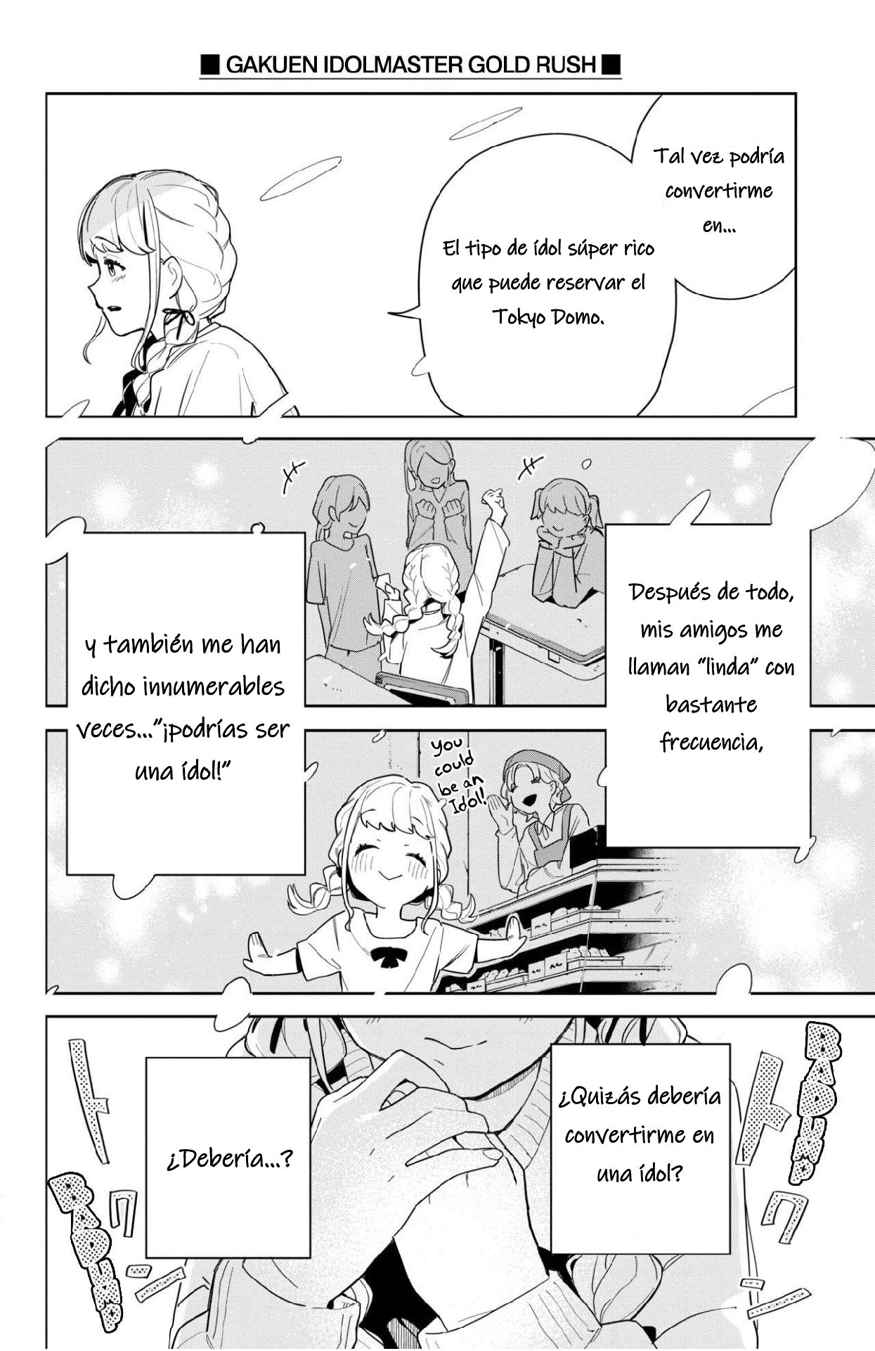Gakuen Idolmaster GOLD RUSH capítulo 1 página 12