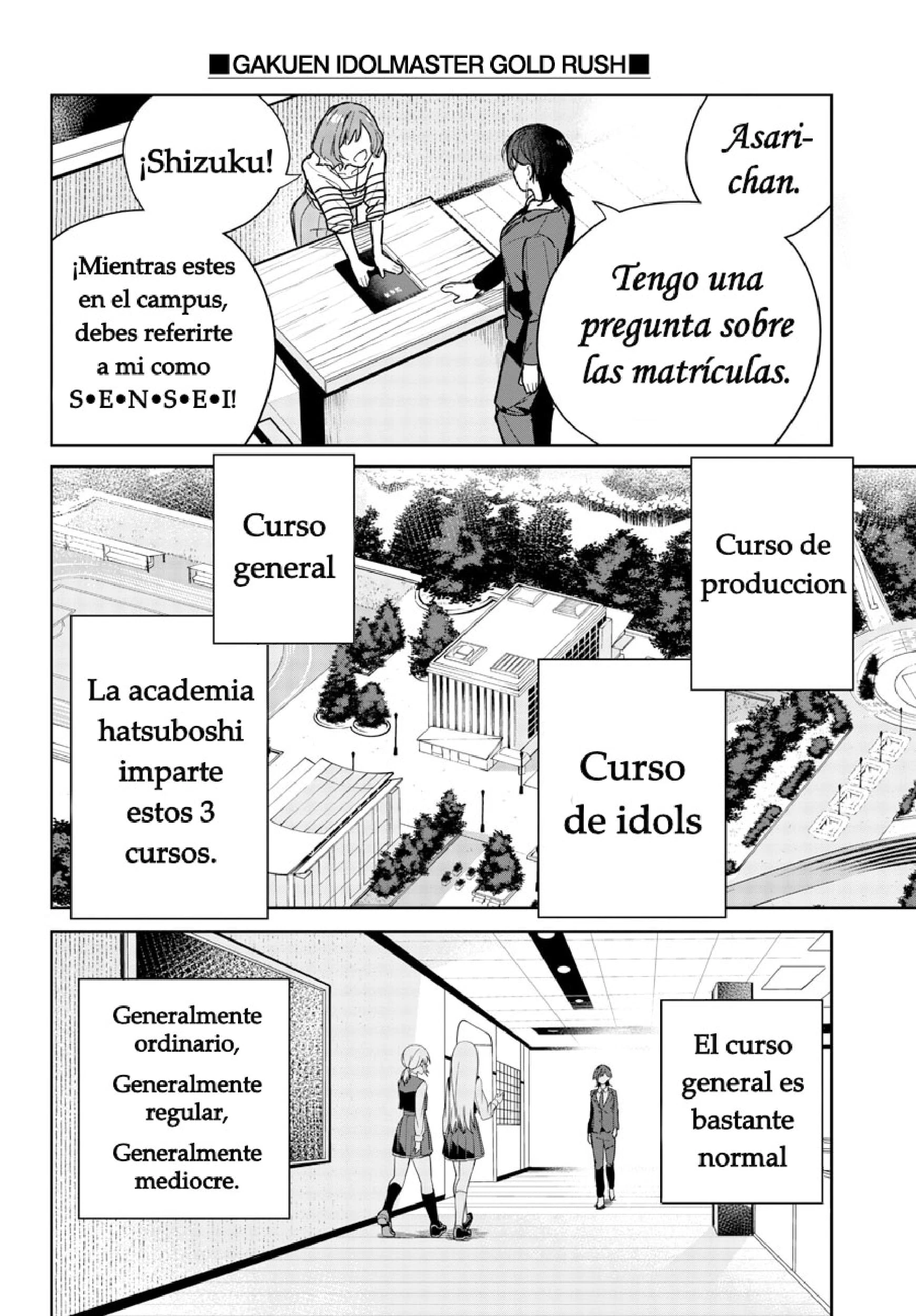 Gakuen Idolmaster GOLD RUSH capítulo 2 página 8
