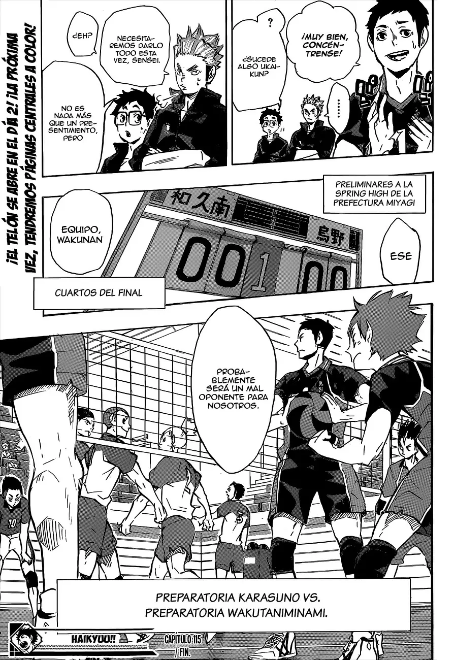 Haikyuu!! - Capítulo 115 - Página 19 - LectorTMOo