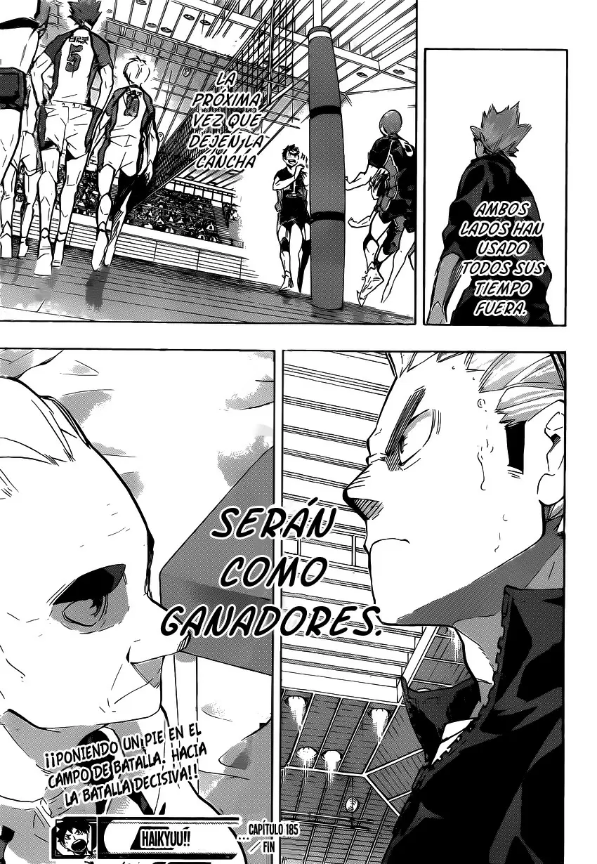 Haikyuu!! capítulo 185 página 18