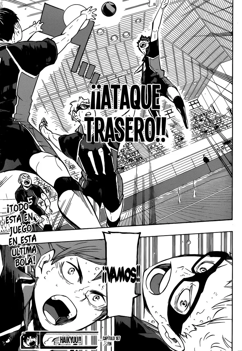 Haikyuu!! capítulo 187 página 18