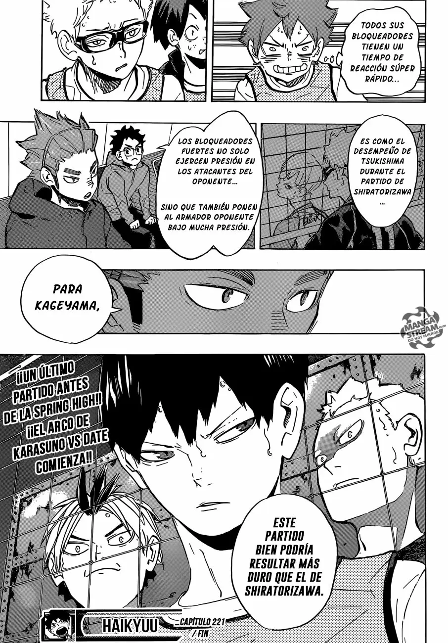 Haikyuu!! - Capítulo 221 - Página 16 - LectorTMOo