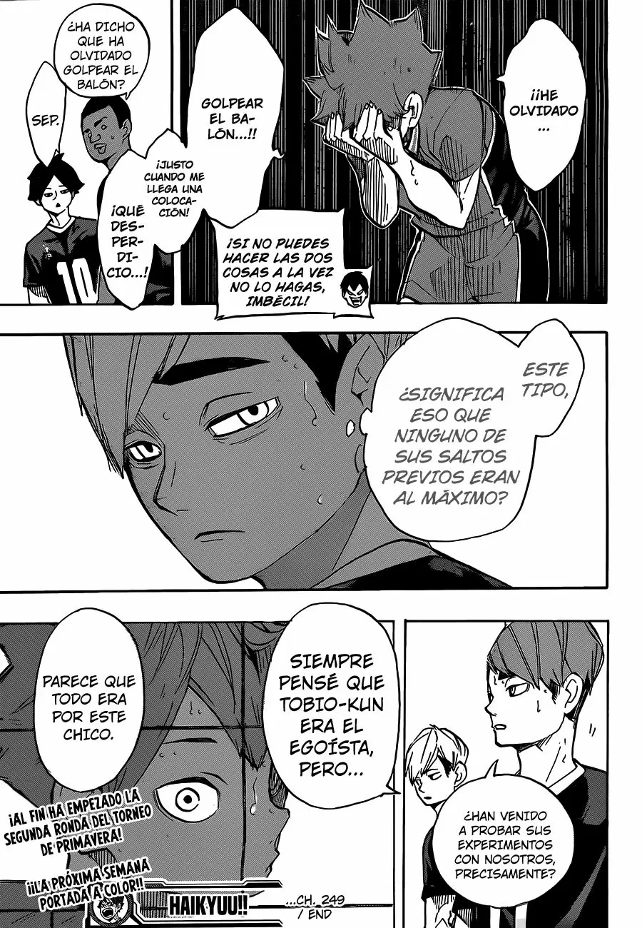 Haikyuu!! - Capítulo 249 - Página 19 - LectorTMOo