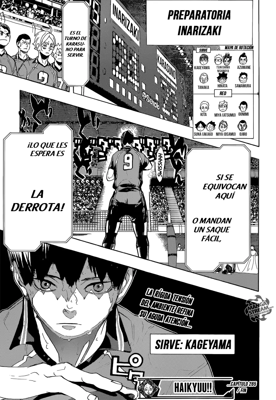 Haikyuu!! - Capítulo 285 - Página 16 - LectorTMOo
