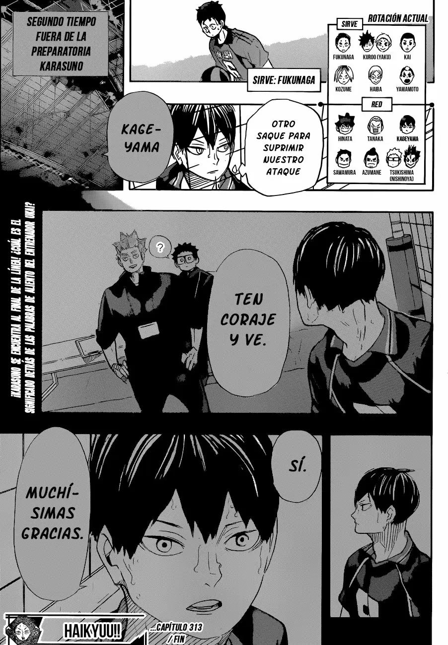 Haikyuu!! - Capítulo 313 - Página 19 - LectorTMOo