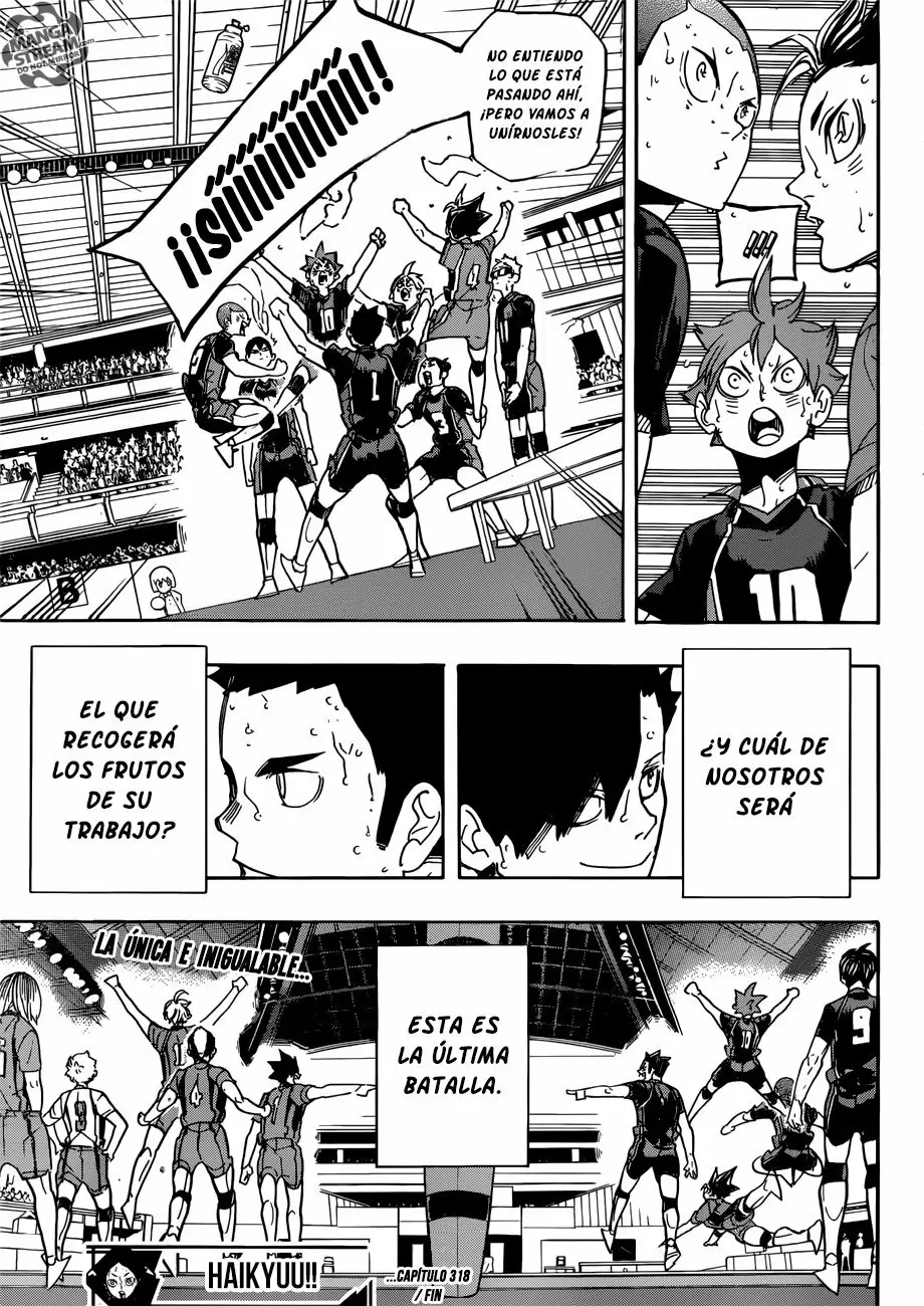 Haikyuu!! capítulo 318 página 20