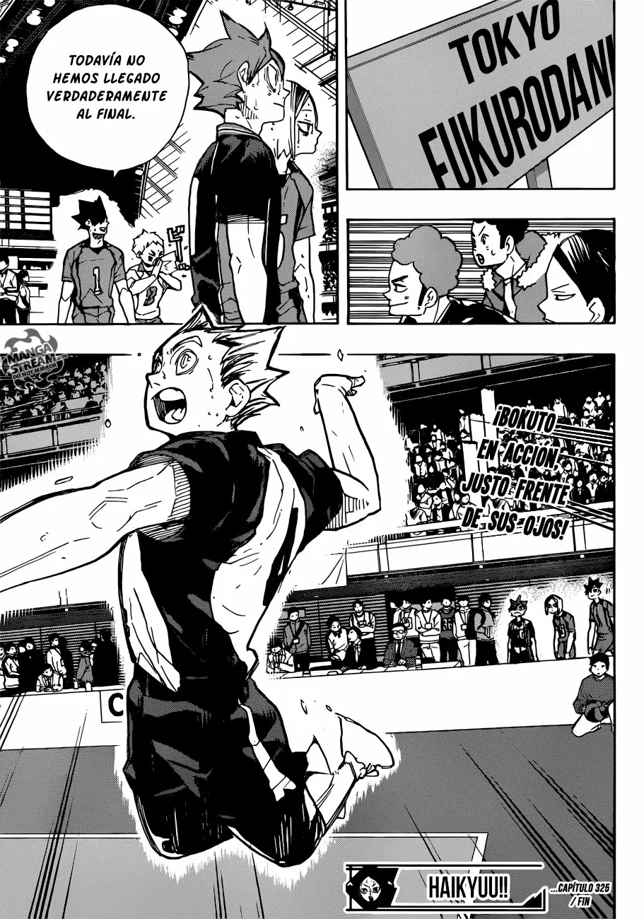Haikyuu!! capítulo 325 página 16