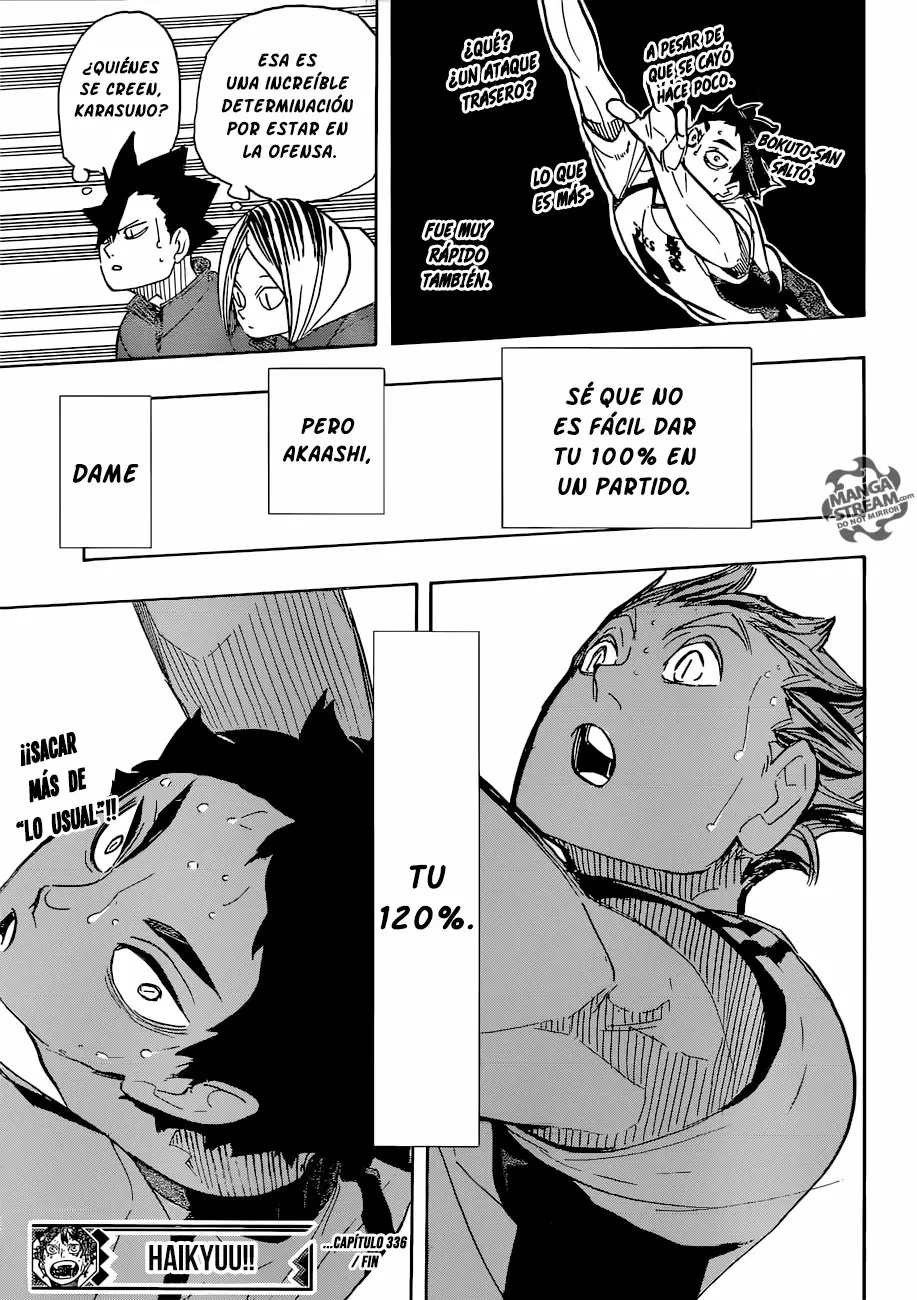 Haikyuu!! capítulo 336 página 17