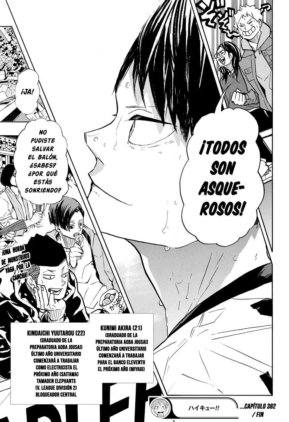 Haikyuu!! capítulo 382 página 17