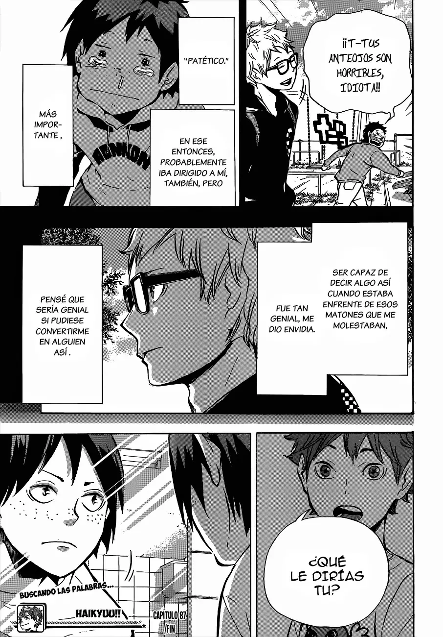 Haikyuu!! - Capítulo 87 - Página 18 - LectorTMOo