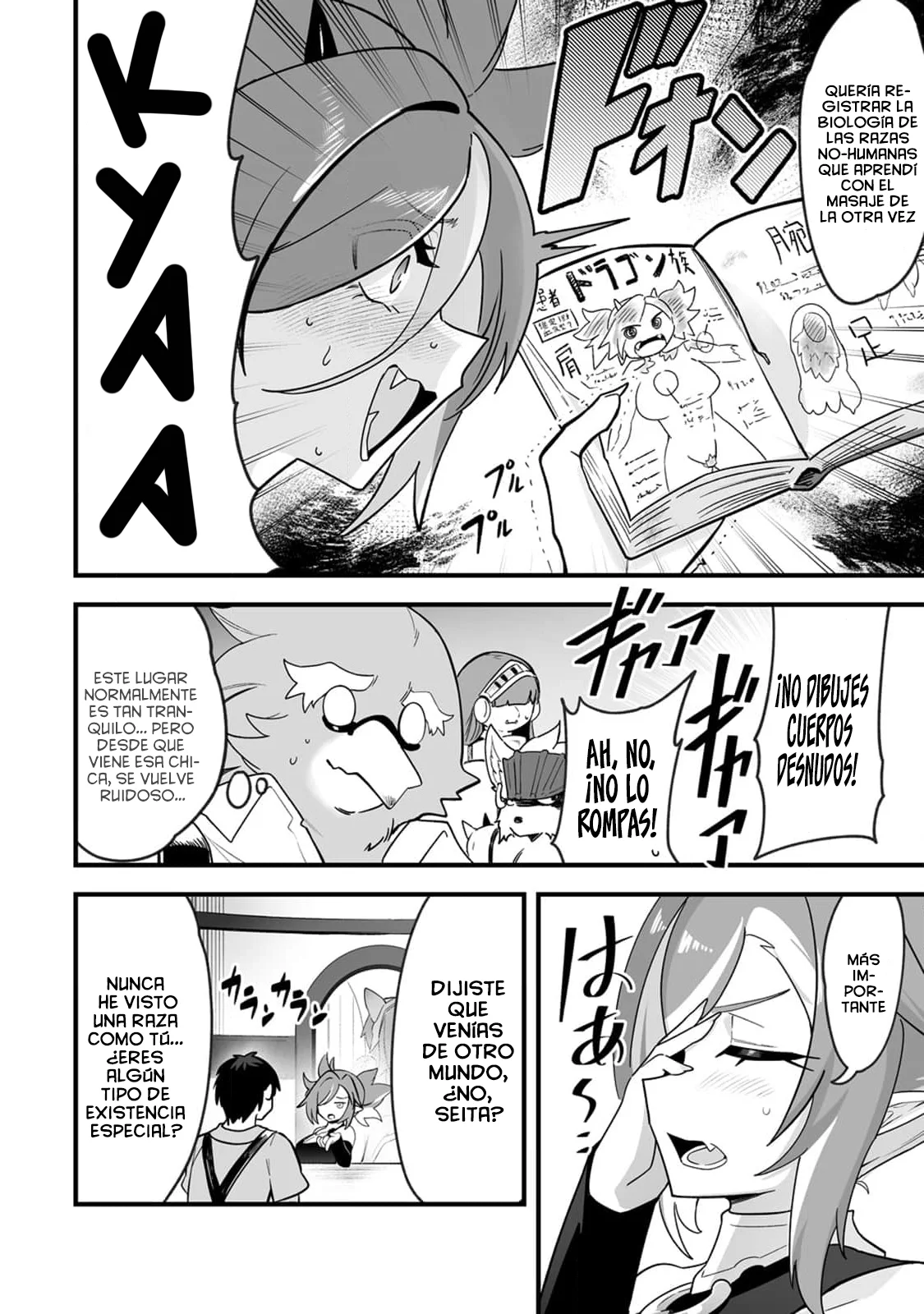 Harem de Masajes en Otro Mundo: ¡Relajo a las Chicas Monstruo Afligidas con mi Presión Divina de Dedo! - Capítulo 2 - Página 7 - LectorTMOo