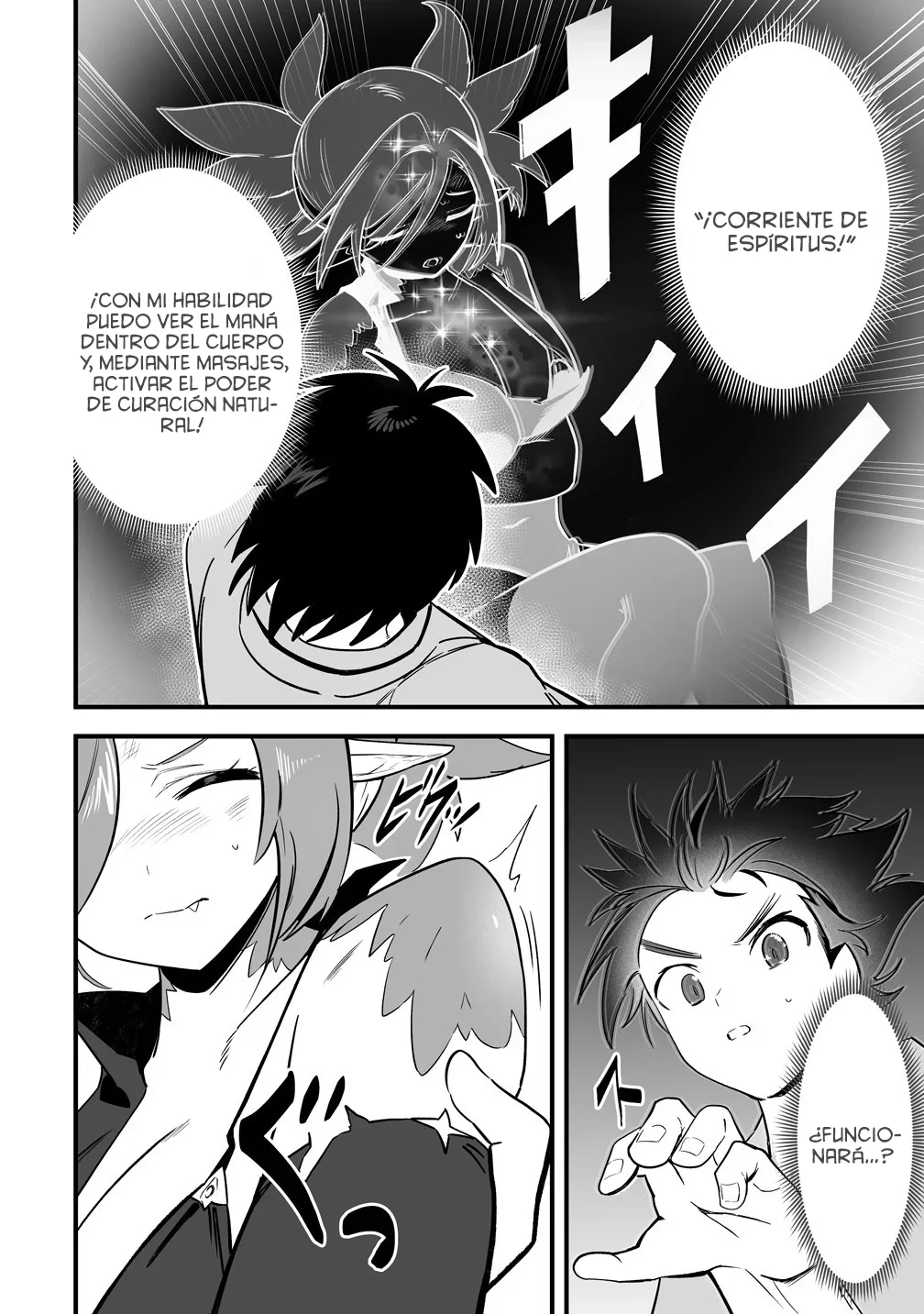 Harem de Masajes en Otro Mundo: ¡Relajo a las Chicas Monstruo Afligidas con mi Presión Divina de Dedo! - Capítulo 4 - Página 12 - LectorTMOo
