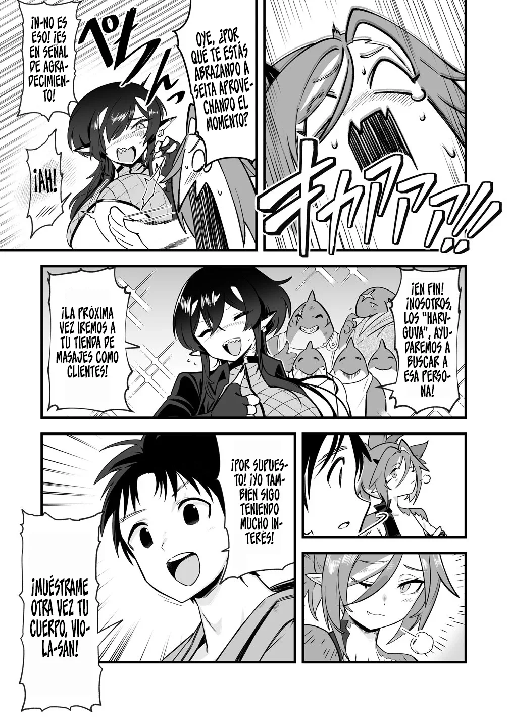 Harem de Masajes en Otro Mundo: ¡Relajo a las Chicas Monstruo Afligidas con mi Presión Divina de Dedo! - Capítulo 4 - Página 34 - LectorTMOo