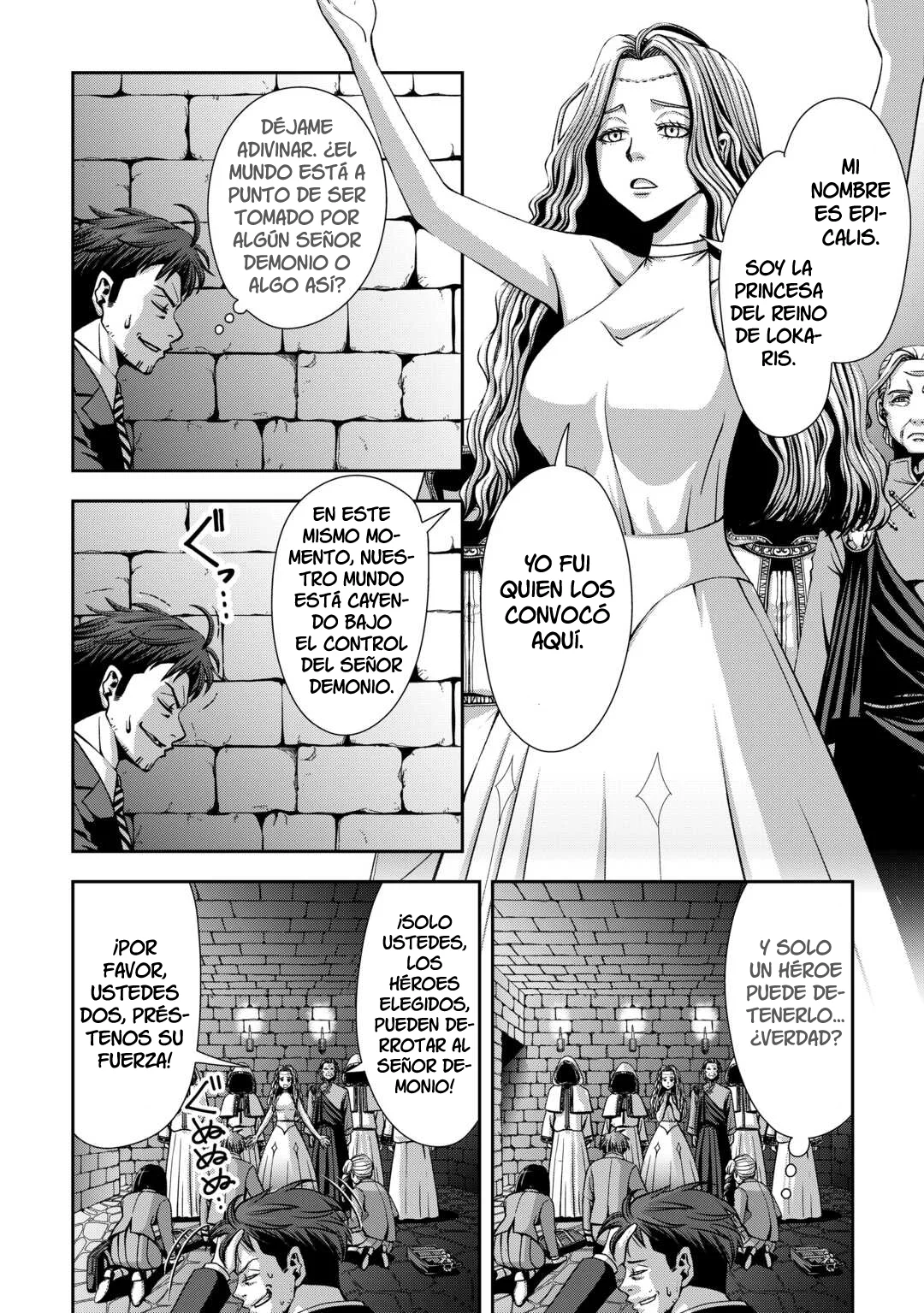 Isekai Nidome no Ossan, Dou Kangaete mo Koukousei Yuusha Yori Tsuyoi - Capítulo 1 - Página 10 - LectorTMOo
