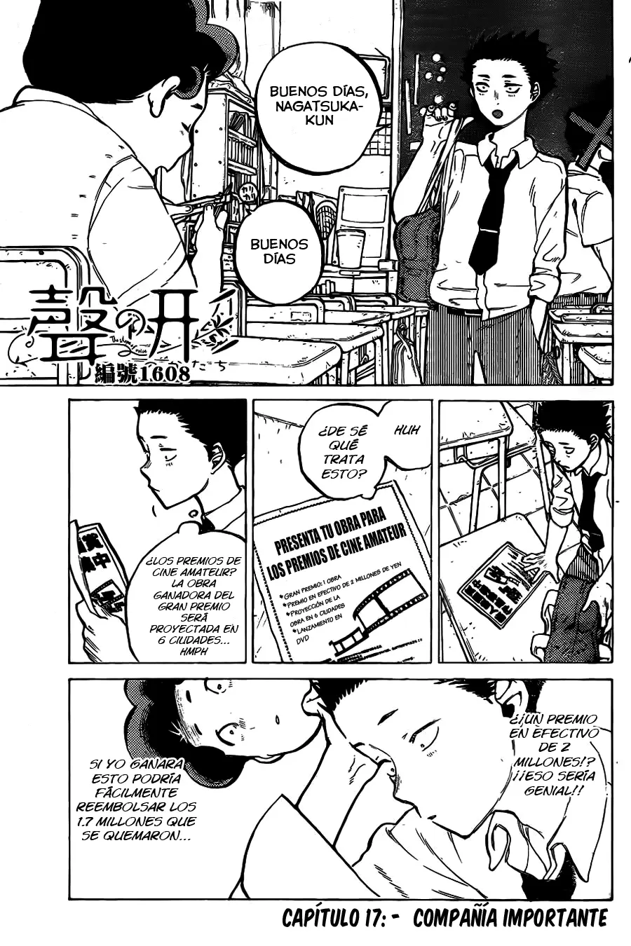 Koe no Katachi capítulo 17 página 1