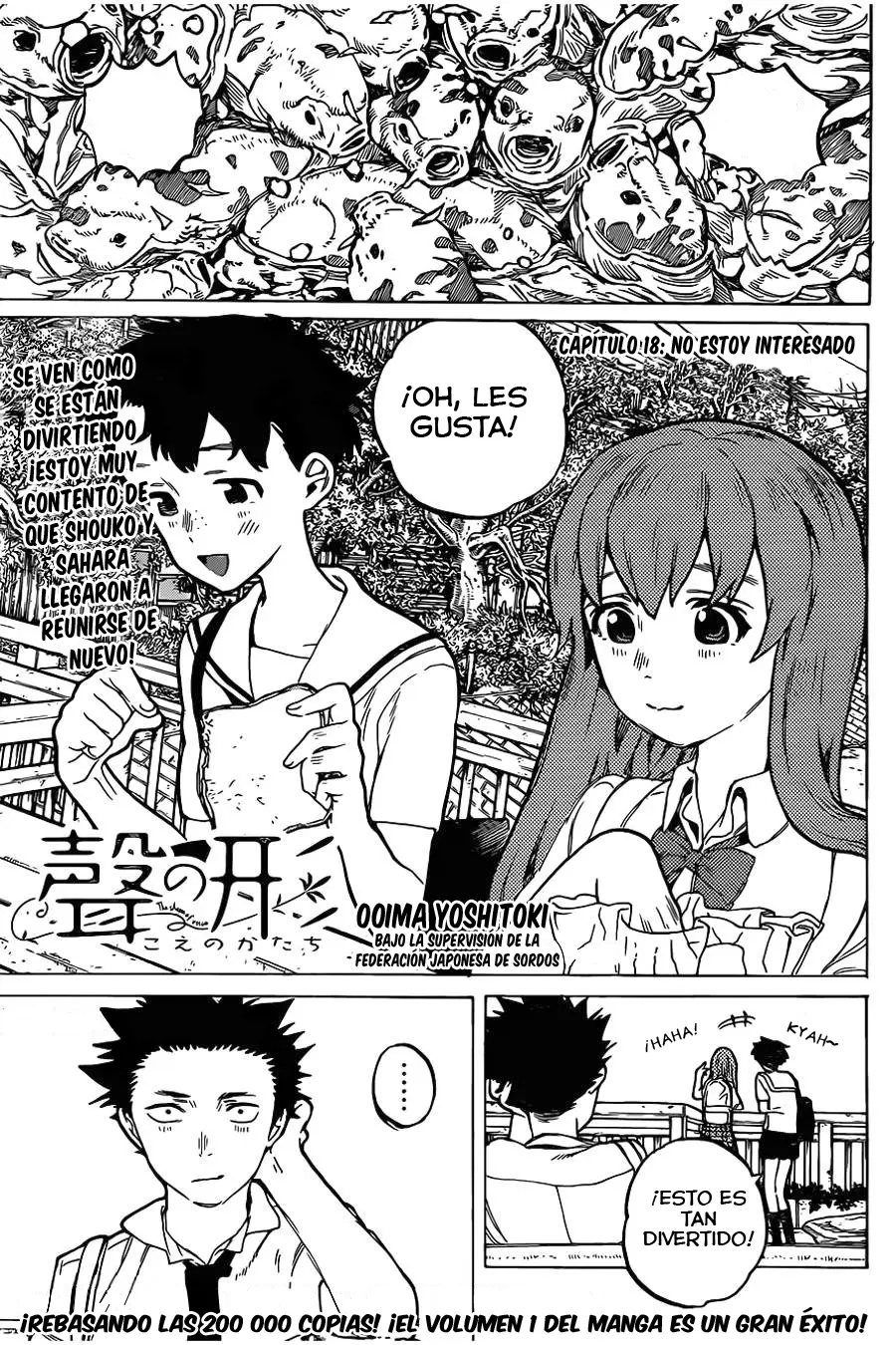 Koe no Katachi - Capítulo 18 - Página 1 - LectorTMOo