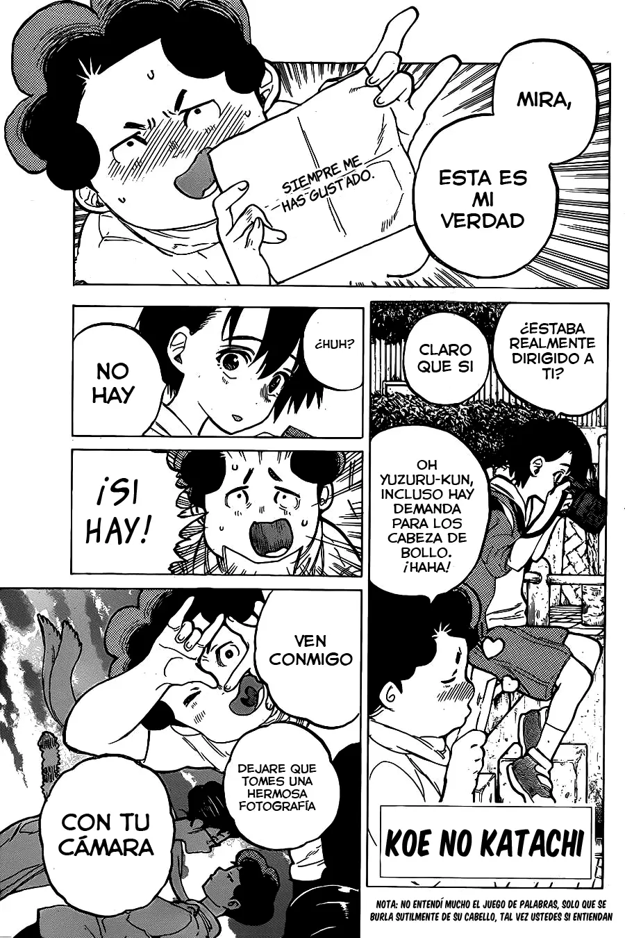 Koe no Katachi capítulo 20 página 1