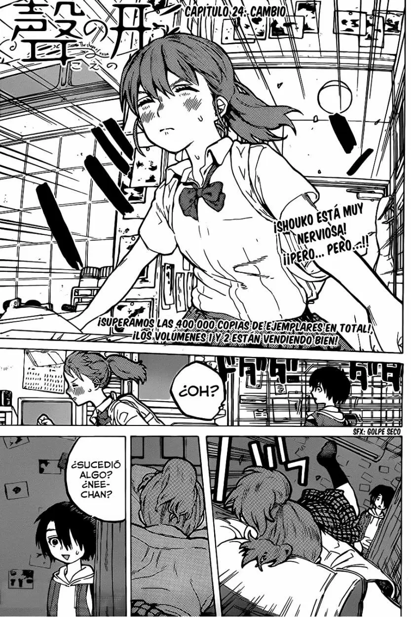 Koe no Katachi capítulo 24 página 1
