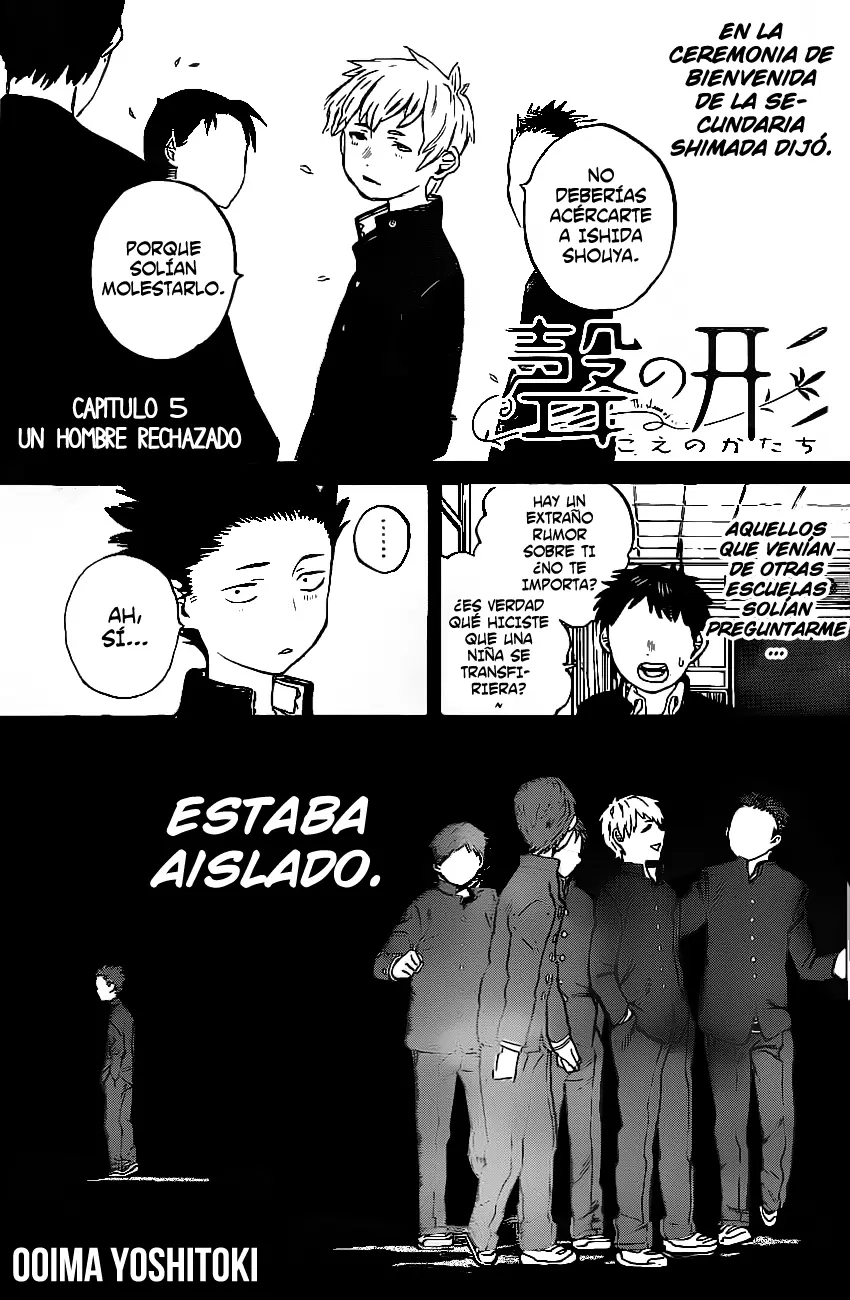 Koe no Katachi capítulo 5 página 5
