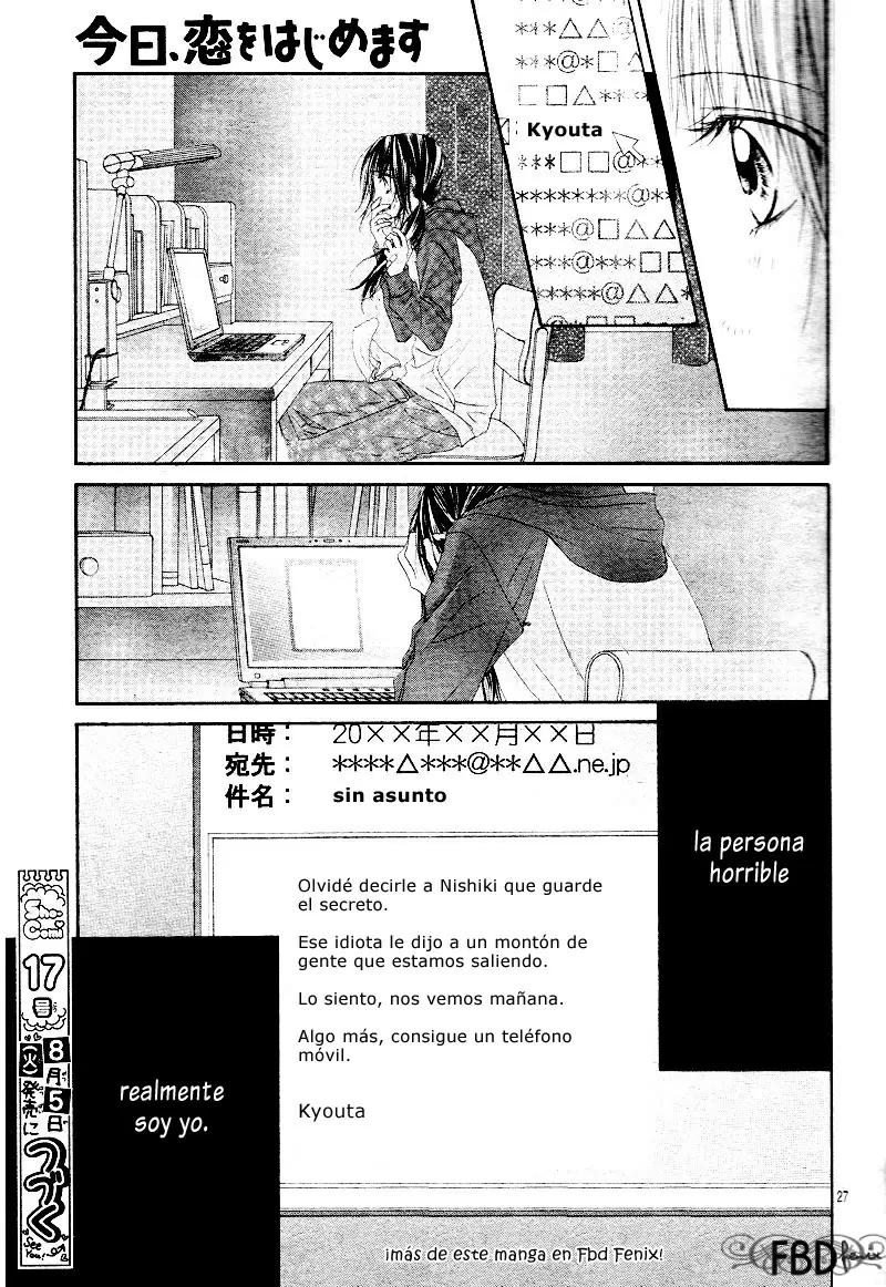 Kyou, Koi wo Hajimemasu capítulo 21 página 28