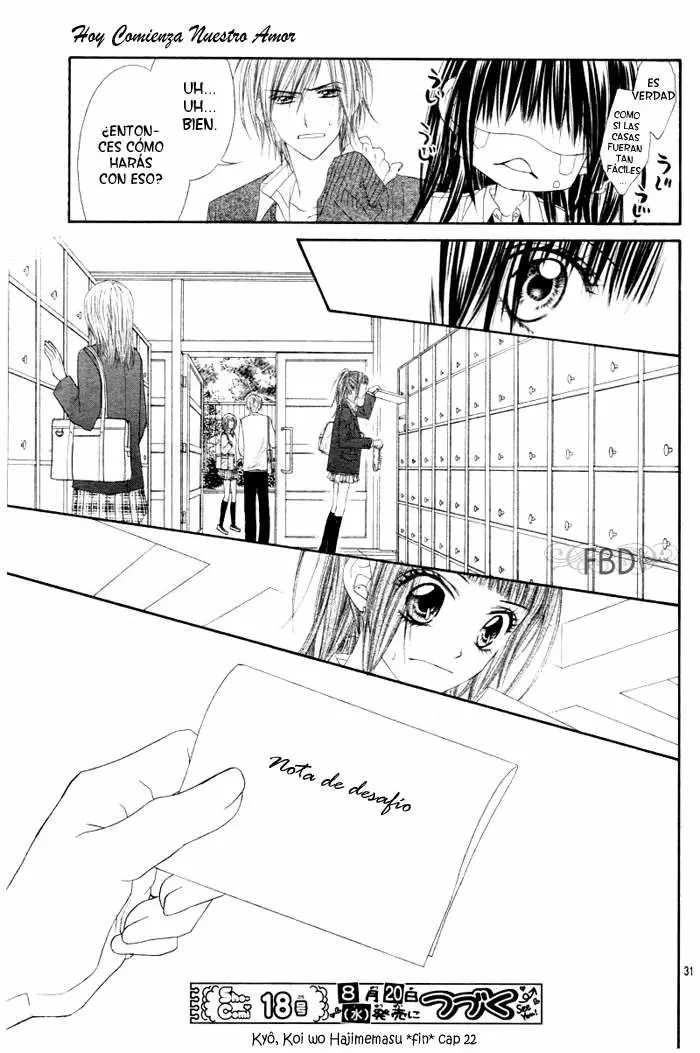 Kyou, Koi wo Hajimemasu capítulo 22 página 30
