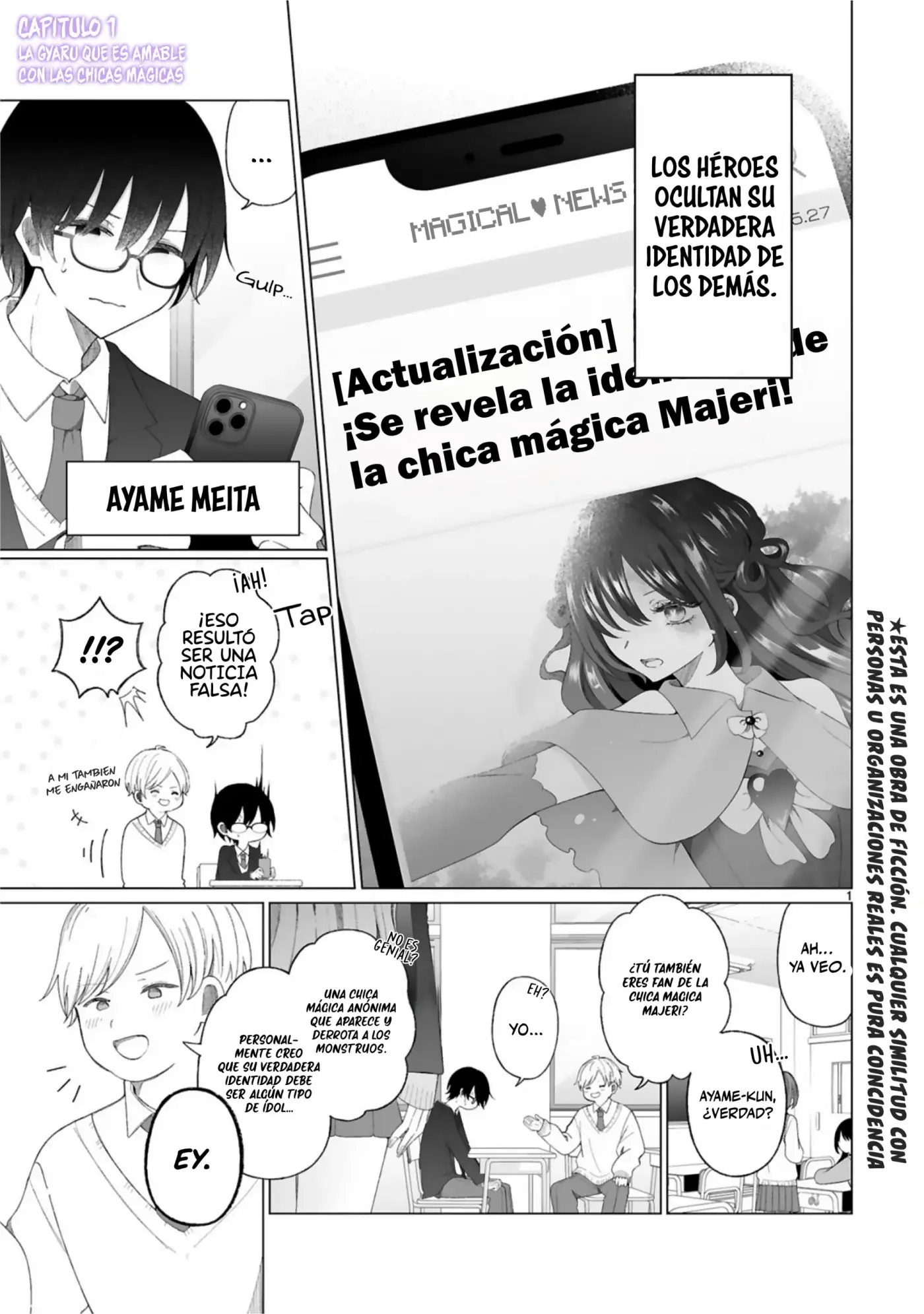 Mahou Shoujo ni Yasashii Gal - Capítulo 1 - Página 4 - LectorTMOo