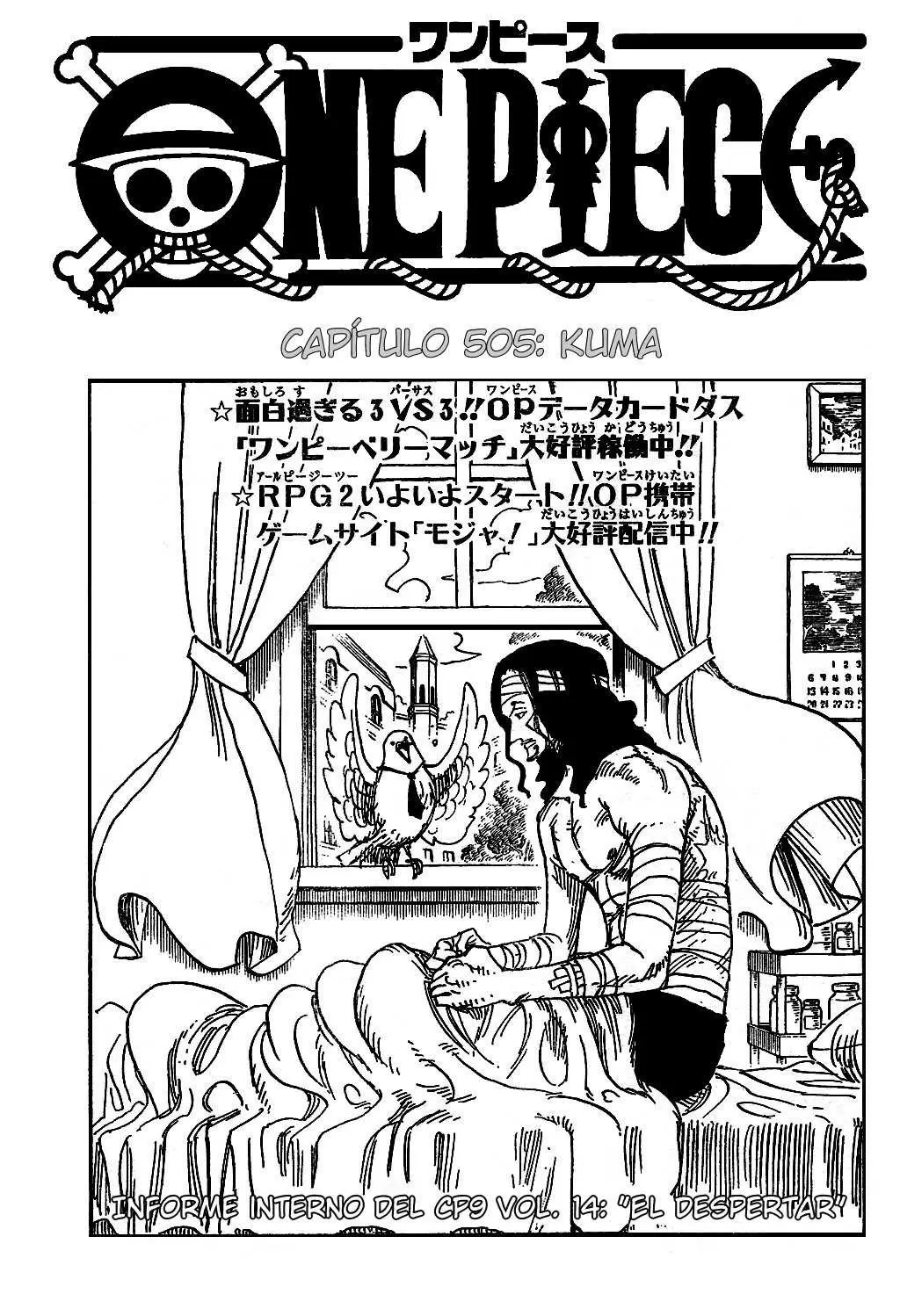 One Piece - Capítulo 505 - Página 1 - LectorTMOo
