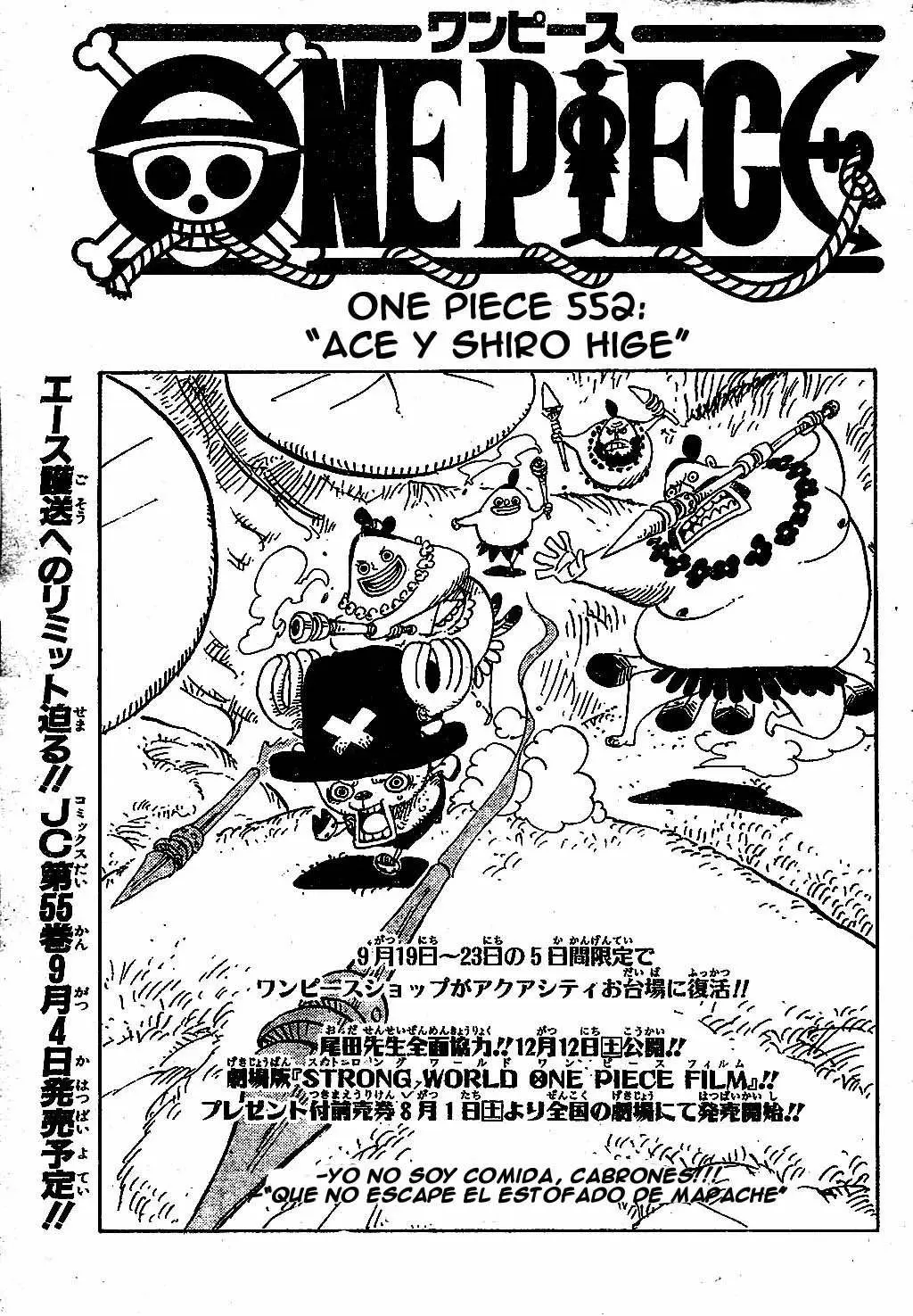 One Piece - Capítulo 552 - Página 1 - LectorTMOo