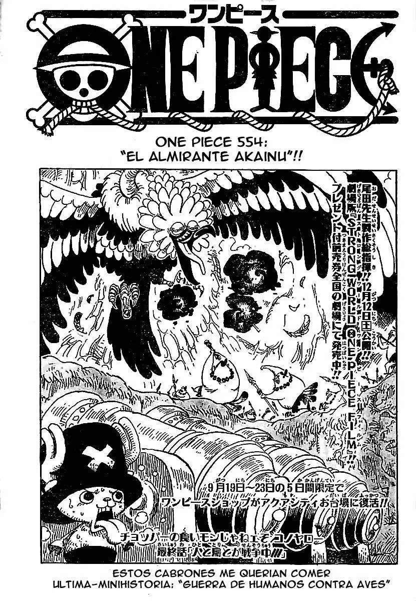 One Piece - Capítulo 554 - Página 1 - LectorTMOo