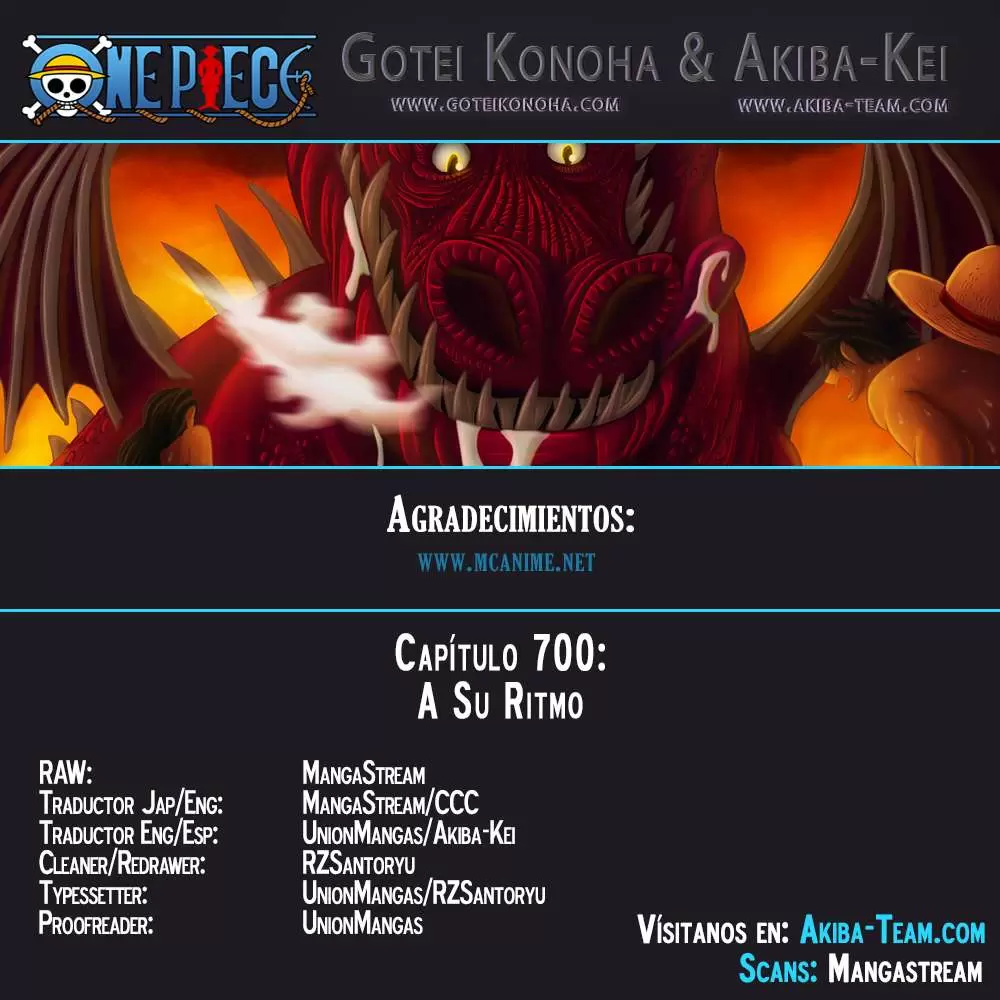 One Piece - Capítulo 700 - Página 1 - LectorTMOo