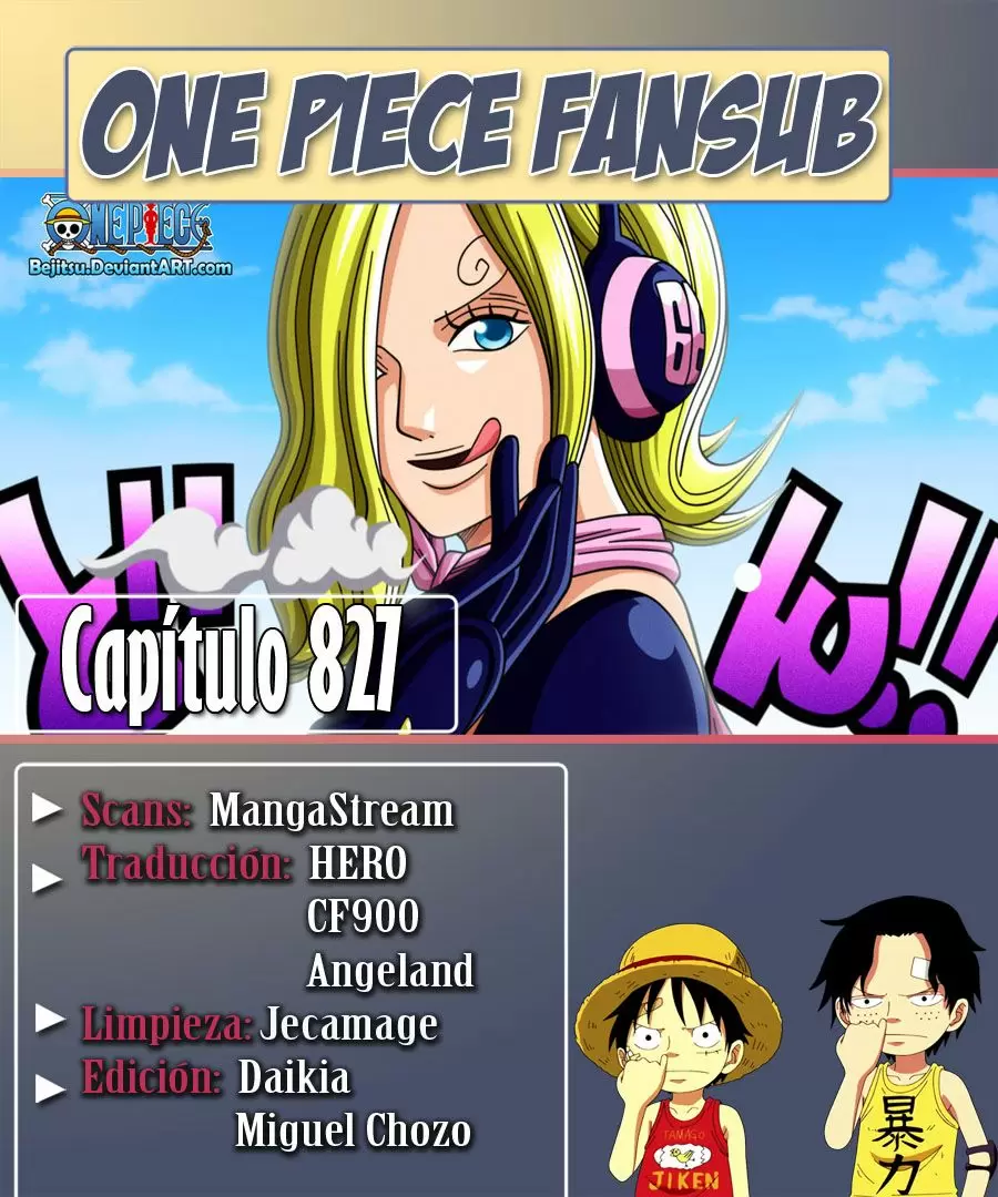 One Piece - Capítulo 827 - Página 1 - LectorTMOo
