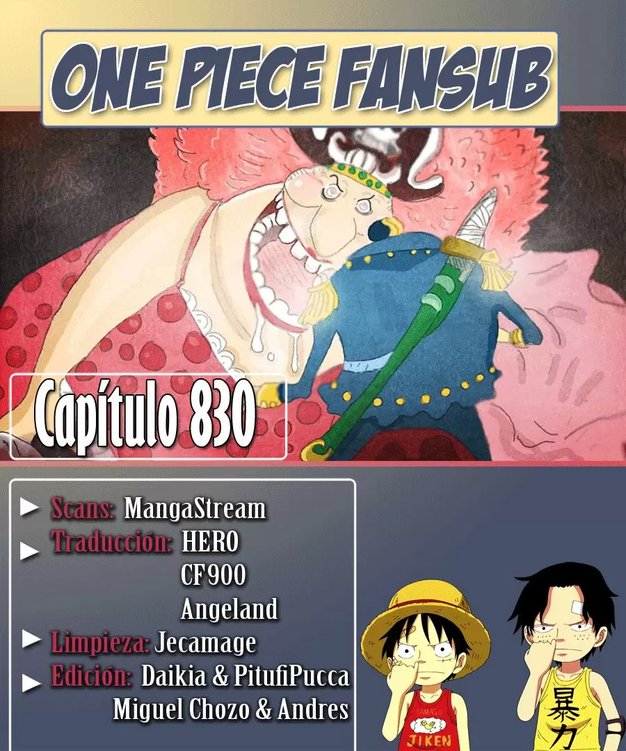 One Piece - Capítulo 830 - Página 1 - LectorTMOo
