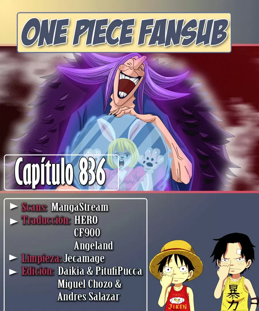 One Piece - Capítulo 836 - Página 1 - LectorTMOo