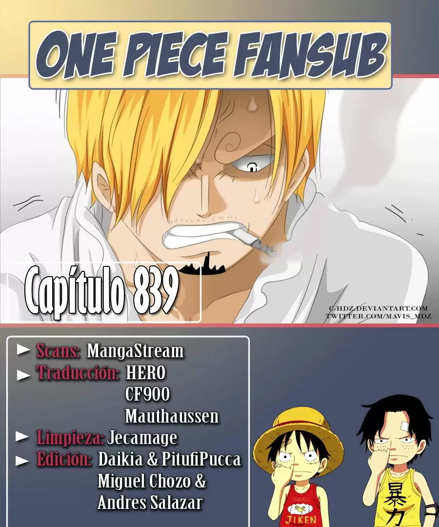 One Piece - Capítulo 839 - Página 1 - LectorTMOo
